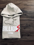 Billion$ Clothing Pullover Hoodie (Cream/White/Red)