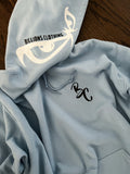 “Mongoose” Pullover Hoodie (Baby Blue/White/Black)