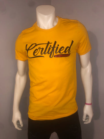 Certified Tee (Gold/Red/Black)