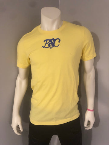 “B$C” Logo Tee (Yellow/Blue)