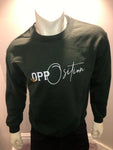 “Opposition” Crew Neck Sweater (Forest Green/White/Gold)
