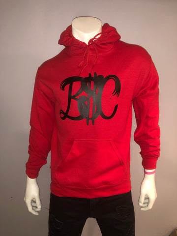 “B$C” Pullover Hoodie (Red/Black)